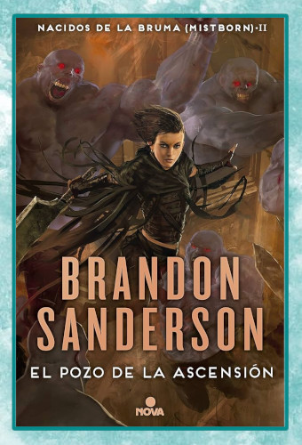 Portada de la novela El pozo de la ascensión, escrita por Brandon Sanderson.